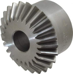 Boston Gear - 10 Pitch, 2-1/2" Pitch Diam, 25 Tooth Miter Gear - 0.56" Face Width, 3/4" Bore Diam, 2" Hub Diam, 20° Pressure Angle, Steel - Exact Tool & Supply