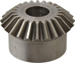 Boston Gear - 8 Pitch, 3" Pitch Diam, 24 Tooth Miter Gear - 0.68" Face Width, 1" Bore Diam, 2-1/2" Hub Diam, 20° Pressure Angle, Steel - Exact Tool & Supply
