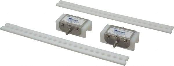 Made in USA - Chain Size 40, Polyethylene, Floating Roller Chain Tensioner - 3" Long - Exact Tool & Supply
