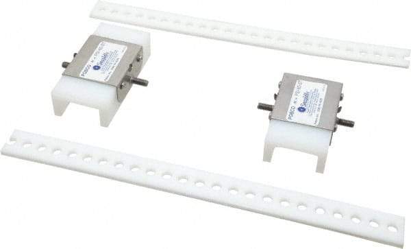 Made in USA - Chain Size 60, Polyethylene, Floating Roller Chain Tensioner - 4" Long - Exact Tool & Supply