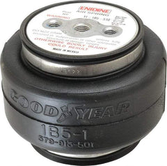 Value Collection - 100 psi Actuation: 530 Lb Ext, 1,620 Lb Compr, 3/8-16 & 3/8-16, 3" Stroke Len, Bellow Single Convolute Air Spring - 4.8" Extended Height, 1.8" Compressed Height, 6" Max OD at 100 psi, 195 to 1,560 Lb Capacity - Exact Tool & Supply