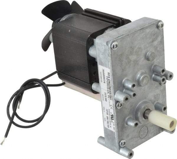 Made in USA - 115 Volt, 5 RPM, 680:1 Gear Ratio, ESP Gearmotor - 250 Torque - Exact Tool & Supply