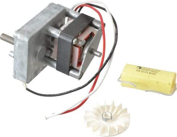 Made in USA - 115 Volt, 5 RPM, CM Reversible Gearmotor - 50 Torque - Exact Tool & Supply