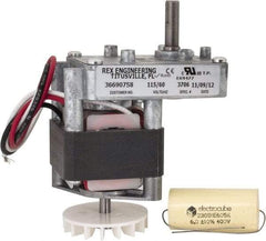 Made in USA - 115 Volt, 10 RPM, 340:1 Gear Ratio, CM Reversible Gearmotor - 50 Torque - Exact Tool & Supply