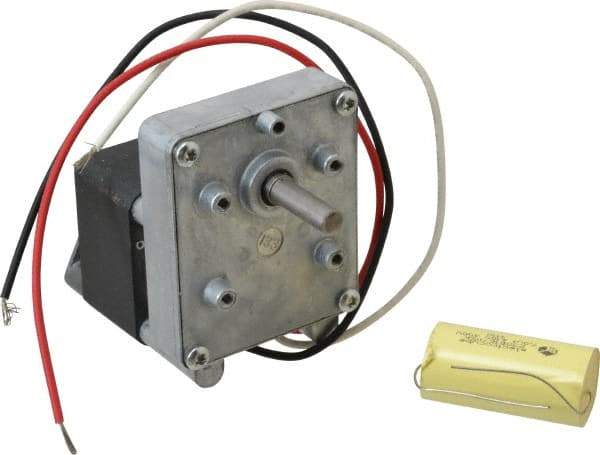 Made in USA - 115 Volt, 25 RPM, 136:1 Gear Ratio, CM Reversible Gearmotor - 30 Torque - Exact Tool & Supply
