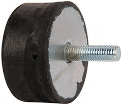 Tech Products - 360 Lb Capacity, 1/2-13 Plate/Stud Vibration Isolator - 3-1/8" Diam, 1-1/2" High - Exact Tool & Supply