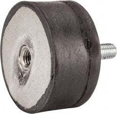 Tech Products - 540 Lb Capacity, 1/2-13 Plate/Stud Vibration Isolator - 3-1/8" Diam, 1-1/2" High - Exact Tool & Supply