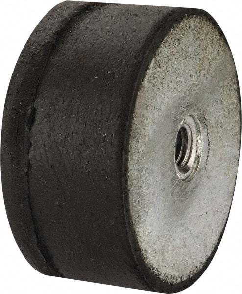 Tech Products - 660 Lb Capacity, 1/2-13 Plate/Plate Vibration Isolator - 3-1/8" Diam, 1-1/2" High - Exact Tool & Supply