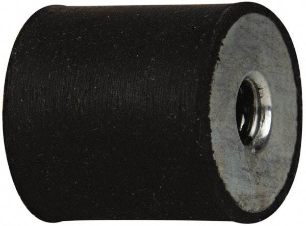 Tech Products - 25 Lb Capacity, 5/16-18 Plate/Plate Vibration Isolator - 1" Diam, 1" High - Exact Tool & Supply