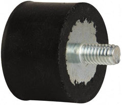 Tech Products - 95 Lb Capacity, 5/16-18 Plate/Stud Vibration Isolator - 1-1/2" Diam, 1" High - Exact Tool & Supply