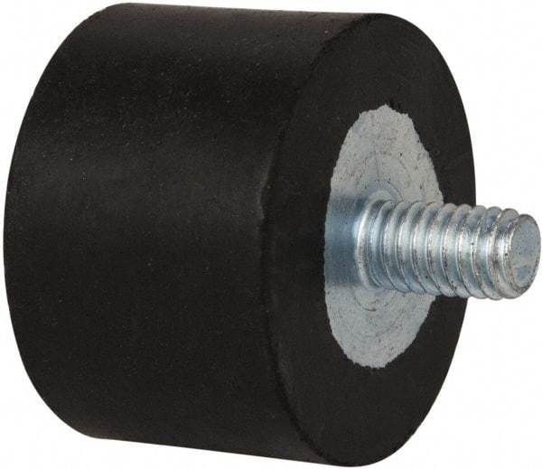 Tech Products - 135 Lb Capacity, 5/16-18 Plate/Stud Vibration Isolator - 1-1/2" Diam, 1" High - Exact Tool & Supply