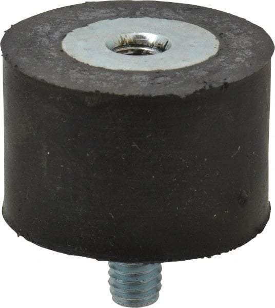 Tech Products - 185 Lb Capacity, 5/16-18 Plate/Stud Vibration Isolator - 1-1/2" Diam, 1" High - Exact Tool & Supply