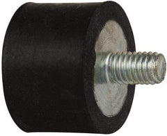 Tech Products - 95 Lb Capacity, 3/8-16 Plate/Stud Vibration Isolator - 1-1/2" Diam, 1" High - Exact Tool & Supply