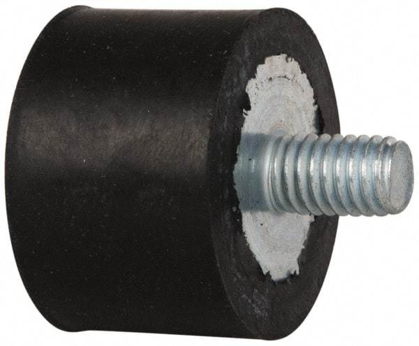 Tech Products - 185 Lb Capacity, 3/8-16 Plate/Stud Vibration Isolator - 1-1/2" Diam, 1" High - Exact Tool & Supply