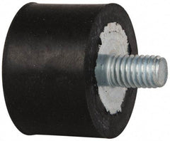 Tech Products - 185 Lb Capacity, 3/8-16 Plate/Stud Vibration Isolator - 1-1/2" Diam, 1" High - Exact Tool & Supply