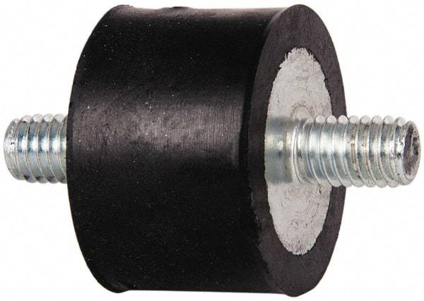 Tech Products - 95 Lb Capacity, 3/8-16 Stud/Stud Vibration Isolator - 1-1/2" Diam, 1" High - Exact Tool & Supply