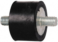 Tech Products - 270 Lb Capacity, 3/8-16 Stud/Stud Vibration Isolator - 1-1/2" Diam, 1" High - Exact Tool & Supply