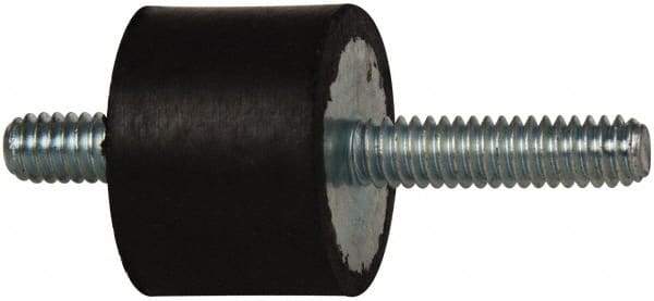 Tech Products - 70 Lb Capacity, 1/4-20 Stud/Stud Vibration Isolator - 1" Diam, 3/4" High - Exact Tool & Supply