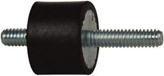 Tech Products - 70 Lb Capacity, 1/4-20 Stud/Stud Vibration Isolator - 1" Diam, 3/4" High - Exact Tool & Supply