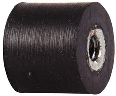Tech Products - 18 Lb Capacity, 8-32 Plate/Plate Vibration Isolator - 9/16" Diam, 1/2" High - Exact Tool & Supply