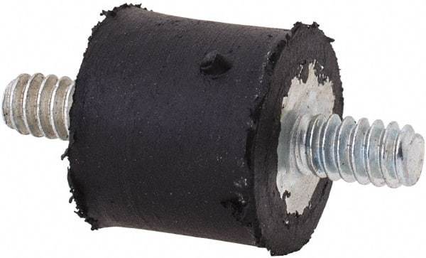 Tech Products - 4 Lb Capacity, 6-32 Stud/Stud Vibration Isolator - 7/16" Diam, 13/32" High - Exact Tool & Supply