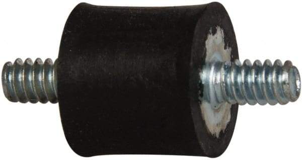Tech Products - 5 Lb Capacity, 6-32 Stud/Stud Vibration Isolator - 7/16" Diam, 13/32" High - Exact Tool & Supply