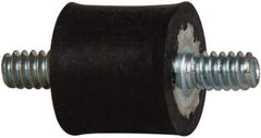 Tech Products - 5 Lb Capacity, 6-32 Stud/Stud Vibration Isolator - 7/16" Diam, 13/32" High - Exact Tool & Supply