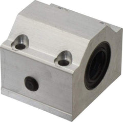 Thomson Industries - 20mm Inside Diam, 4,000 Lbs. Dynamic Capacity, Closed Single Pillow Block Linear Bearing - 50mm Overall Height x 60mm Overall Width, 32mm Btw Mount Hole Centers - Exact Tool & Supply
