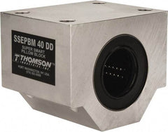 Thomson Industries - 40mm Inside Diam, 13,700 Lbs. Dynamic Capacity, Closed Single Pillow Block Linear Bearing - 91mm Overall Height x 108mm Overall Width, 58mm Btw Mount Hole Centers - Exact Tool & Supply