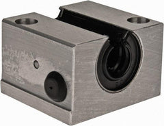 Thomson Industries - 12mm Inside Diam, 750 Lbs. Dynamic Capacity, Open Single Pillow Block Linear Bearing - 28mm Overall Height x 43" Overall Width, 23mm Btw Mount Hole Centers - Exact Tool & Supply