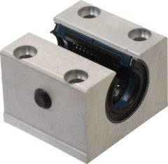 Thomson Industries - 20mm Inside Diam, 4,000 Lbs. Dynamic Capacity, Open Single Pillow Block Linear Bearing - 42mm Overall Height x 60" Overall Width, 32mm Btw Mount Hole Centers - Exact Tool & Supply