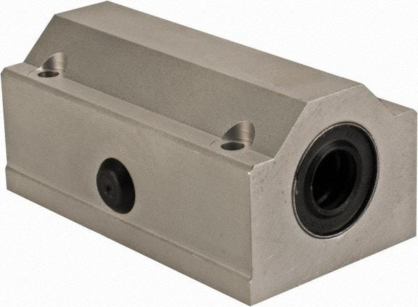 Thomson Industries - 12mm Inside Diam, 1,060 Lbs. Dynamic Capacity, Closed Twin Pillow Block Linear Bearing - 35mm Overall Height x 43mm Overall Width - Exact Tool & Supply