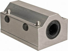 Thomson Industries - 16mm Inside Diam, 4,400 Lbs. Dynamic Capacity, Closed Twin Pillow Block Linear Bearing - 42mm Overall Height x 53mm Overall Width - Exact Tool & Supply