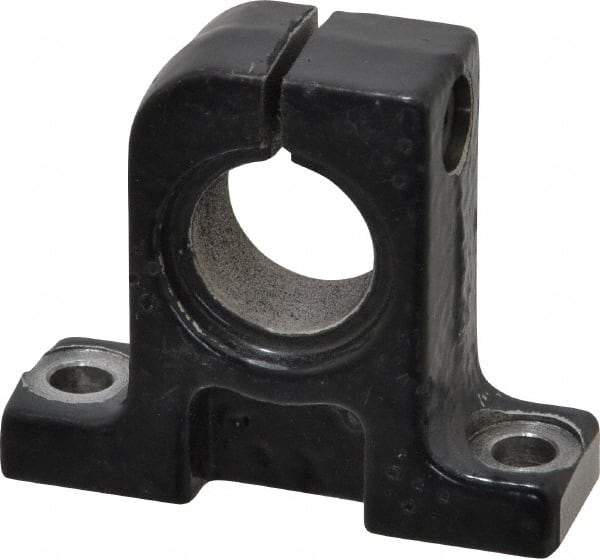 Thomson Industries - 16mm Diam, Malleable Iron Alloy Shaft Support - Plain Shafting - Exact Tool & Supply