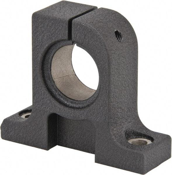 Thomson Industries - 20mm Diam, Malleable Iron Alloy Shaft Support - Plain Shafting - Exact Tool & Supply