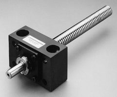 Thomson Industries - 3-1/2" Long, 2-3/4" High, Ballscrew End Block - 3/4" Lead Width, 1-1/2" Flange OD - Exact Tool & Supply