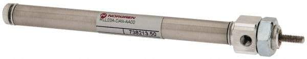 Norgren - 3" Stroke x 5/16" Bore Double Acting Air Cylinder - 10-32 Port, 5-40 Rod Thread - Exact Tool & Supply
