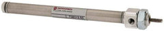 Norgren - 3" Stroke x 5/16" Bore Double Acting Air Cylinder - 10-32 Port, 5-40 Rod Thread - Exact Tool & Supply