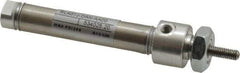 Norgren - 1-1/2" Stroke Double Acting Air Cylinder - 10-32 Port, 10-32 Rod Thread - Exact Tool & Supply