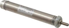 Norgren - 1-1/2" Stroke x 9/16" Bore Single Acting Air Cylinder - 10-32 Port, 10-32 Rod Thread - Exact Tool & Supply