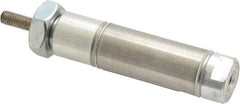 Norgren - 1/2" Stroke x 9/16" Bore Double Acting Air Cylinder - 10-32 Port, 10-32 Rod Thread - Exact Tool & Supply