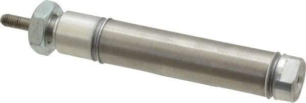 Norgren - 1-1/2" Stroke x 9/16" Bore Double Acting Air Cylinder - 10-32 Port, 10-32 Rod Thread - Exact Tool & Supply