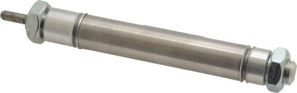 Norgren - 2" Stroke x 9/16" Bore Double Acting Air Cylinder - 10-32 Port, 10-32 Rod Thread - Exact Tool & Supply