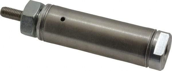 Norgren - 1" Stroke x 3/4" Bore Single Acting Air Cylinder - 1/8 Port, 1/4-28 Rod Thread - Exact Tool & Supply