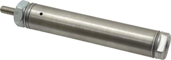 Norgren - 2" Stroke x 3/4" Bore Single Acting Air Cylinder - 1/8 Port, 1/4-28 Rod Thread - Exact Tool & Supply