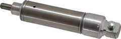 Norgren - 1" Stroke x 3/4" Bore Single Acting Air Cylinder - 1/8 Port, 1/4-28 Rod Thread - Exact Tool & Supply