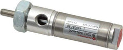 Norgren - 1/2" Stroke x 3/4" Bore Double Acting Air Cylinder - 1/8 Port, 1/4-28 Rod Thread - Exact Tool & Supply