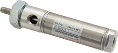 Norgren - 1" Stroke x 3/4" Bore Double Acting Air Cylinder - 1/8 Port, 1/4-28 Rod Thread - Exact Tool & Supply