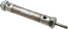 Norgren - 1-1/2" Stroke x 3/4" Bore Double Acting Air Cylinder - 1/8 Port, 1/4-28 Rod Thread - Exact Tool & Supply
