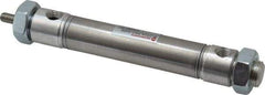 Norgren - 3" Stroke x 3/4" Bore Double Acting Air Cylinder - 1/8 Port, 1/4-28 Rod Thread - Exact Tool & Supply
